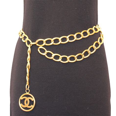 ideas of how to wear chanel gold chain belts|chanel belt size chart.